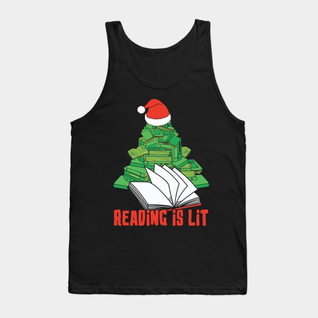 Reading is lit Tank Top by MZeeDesigns